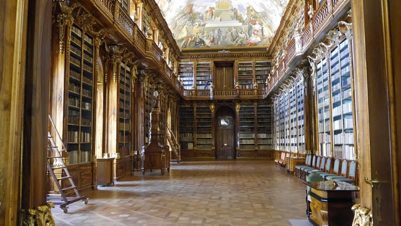 Bild des philosophischen Bibliothekssaal des Kloster Strahov