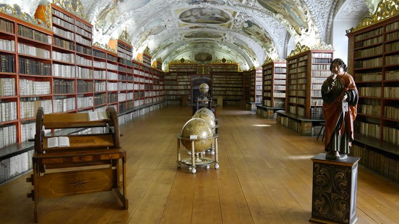 Bild des Theologischen Bibliothekssaals des Kloster Strahov