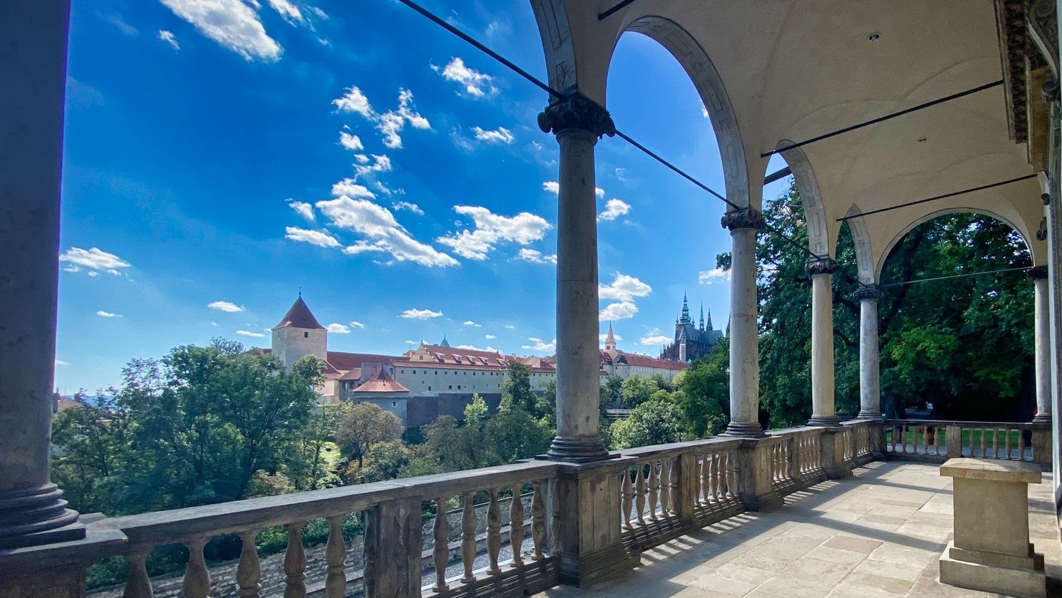 Blick vom Belwedere auf Prager Burg