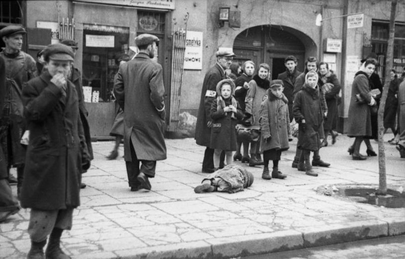 Aufnahme aus dem Warschauer Ghetto