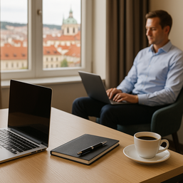 Geschäftsmann Hotel Prag