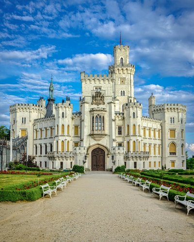 Schloss Hluboká - Vorderansicht
