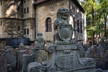 Grabmahl Alter Jüdischer Friedhof Prag