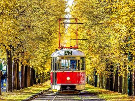 Trambahnlinie 42 in Prag
