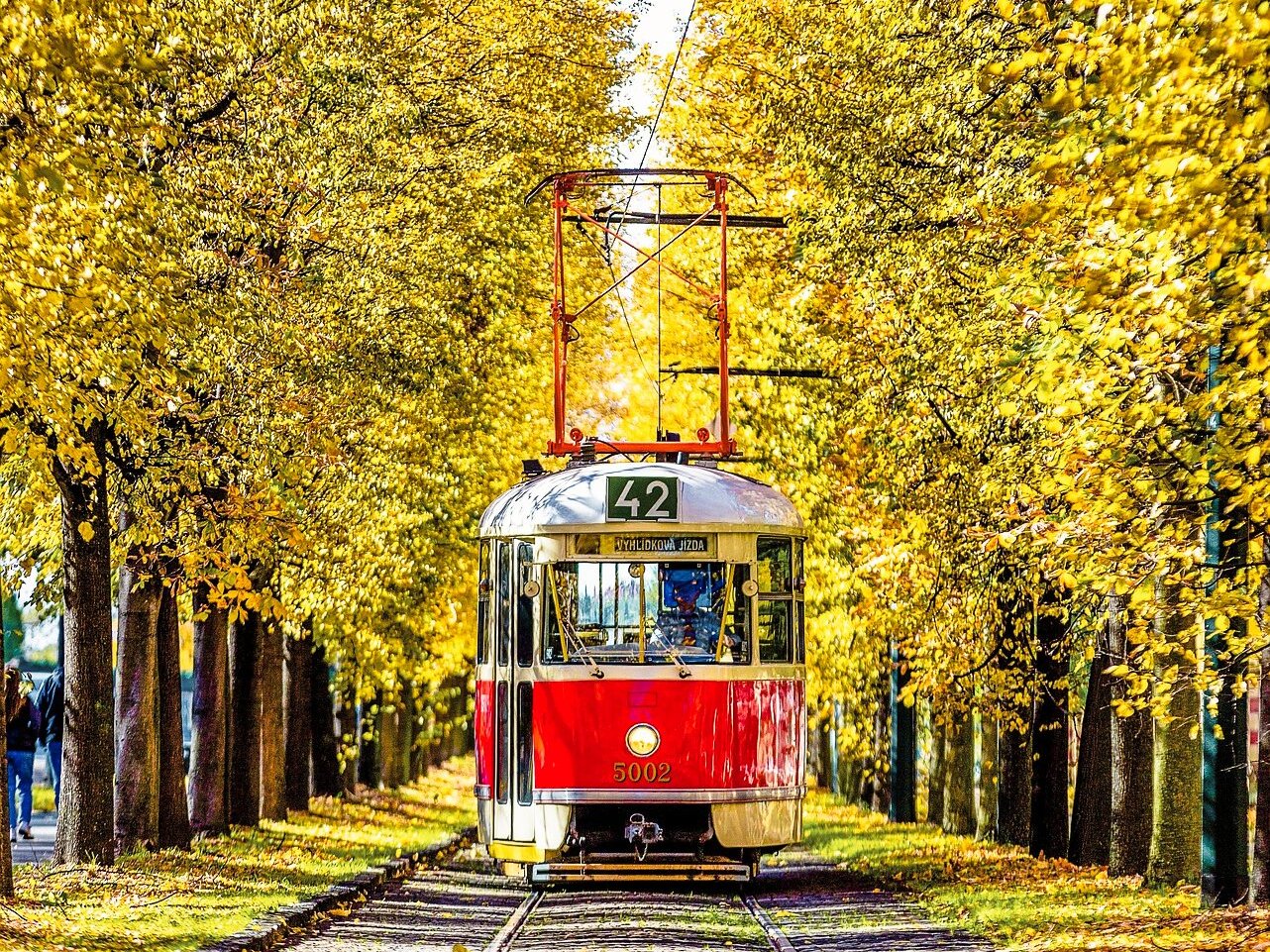 Trambahnlinie 42 in Prag