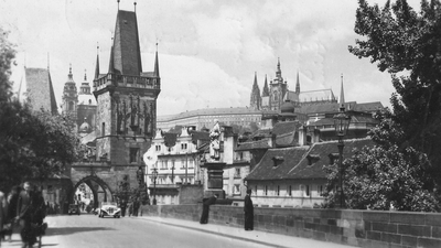 Historische Aufnahme der Karlsbrücke von 1939