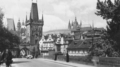 Historische Aufnahme der Karlsbrücke von 1939