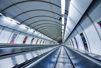 Rolltreppe Metro Prag
