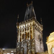 Bild Prager Pulverturm bei Nacht