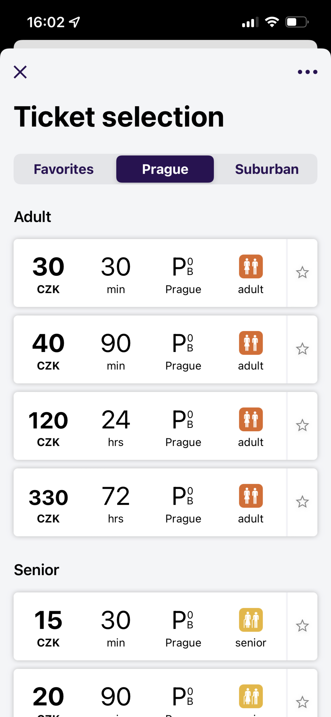 Bild Fahrten-App Prag