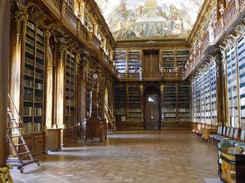 Aufnahme philosophischer Bibliothekssaal im Strahover Kloster in Prag