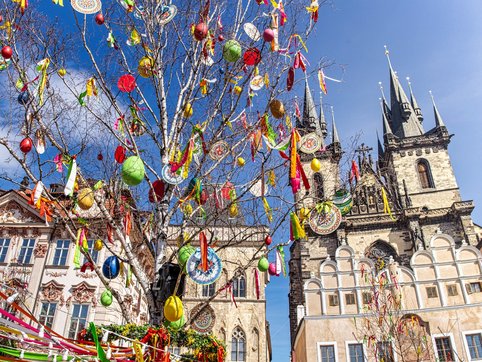 Bild vom Altstädter Ring an Ostern