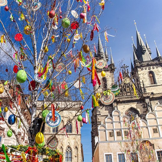 Bild vom Altstädter Ring an Ostern