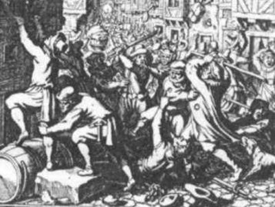 Bild Mittelalterliches Pogrom gegen Juden