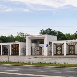 Kubistischer Friedhof Prag - Aussenasicht
