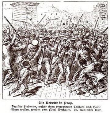 Bild Unruhen 1897 in Prag