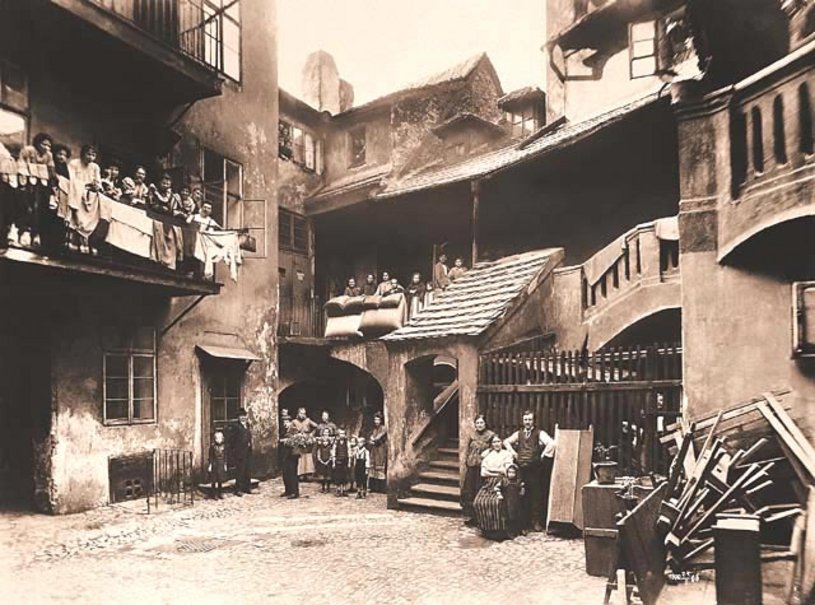 Bild Historische Aufnahme aus dem alten Prager Ghetto