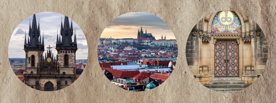 Collage Kirchengeschichte Prags