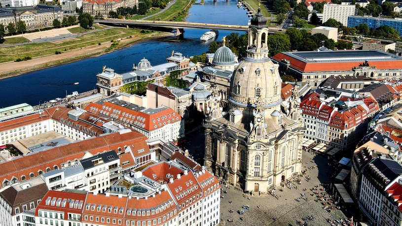 Frauenkirche von oben - Dresden