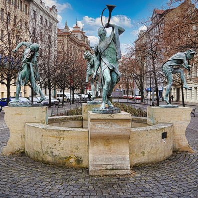 Der Brunnen der tschechischen Musiker