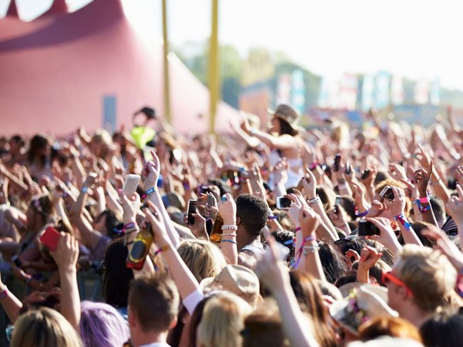 Bild Festivalbesucher Open Air Prag