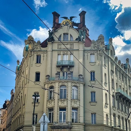 Bild Außenfassade des Goethe-Instituts in Prag