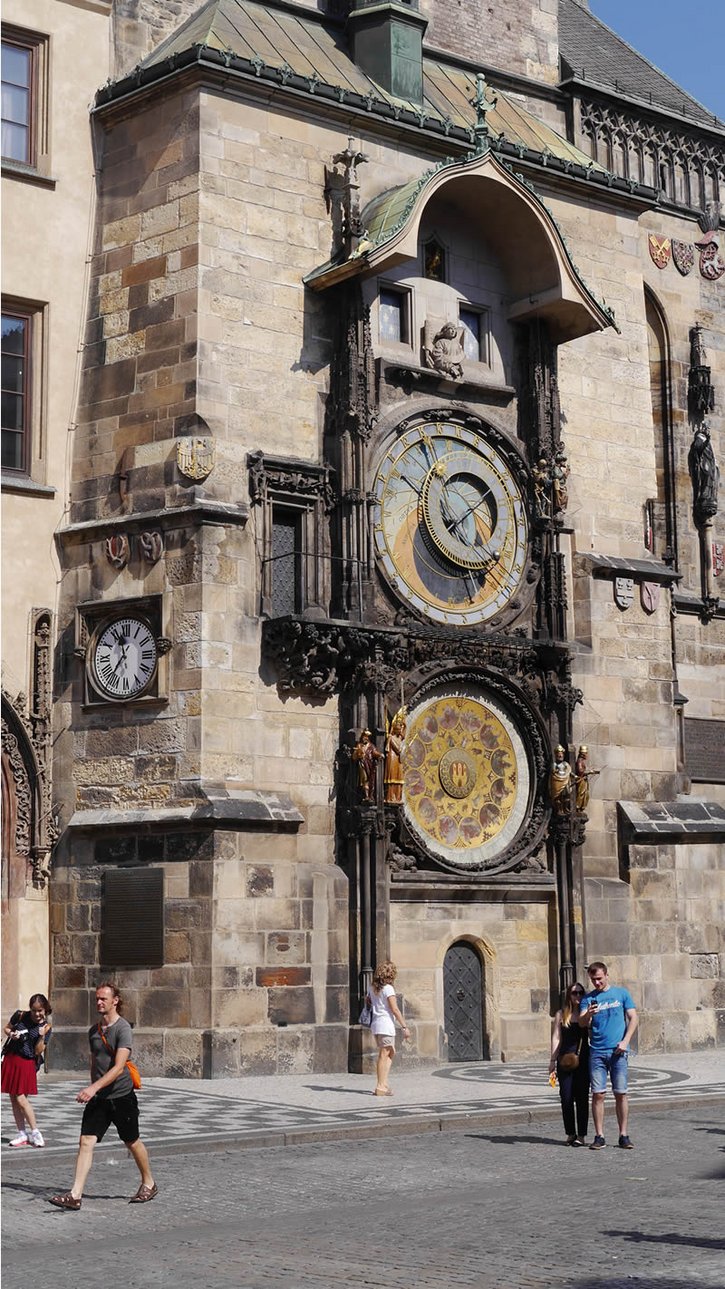 Astrologische Uhr am Alstädter Rathaus in Prag Bild Astrologische Uhr am Alstädter Rathaus in Prag