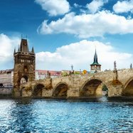 Bild Karlsbrücke von Prag - Seitenansicht
