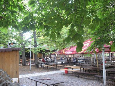 Biergarten Riegrovy sady in Prag