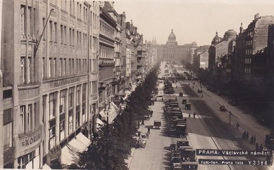Historische Aufnahme vom Wenzelsplatz