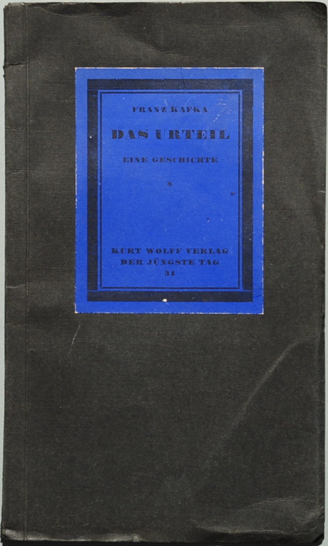 Coverbild Erstausgabe Kafkas "Das Urteil"