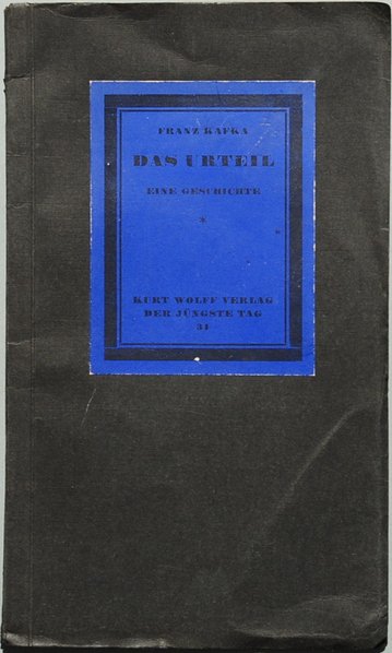 Bild Buchcover "Das Urteil" von Franz Kafka