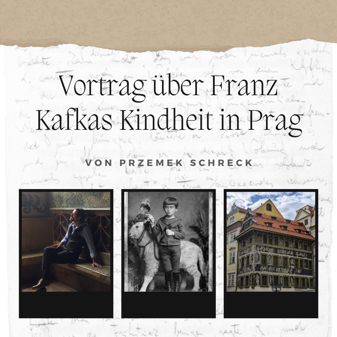 Ankündigung Kafka-Vortrag in Prag