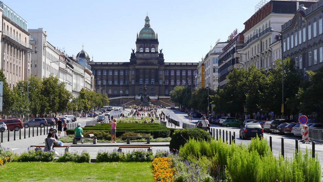 Bild vom Prager Wenzelsplatz
