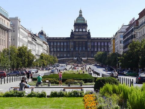 Der Prager Wenzelsplatz Bild vom Prager Wenzelsplatz