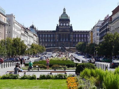 Bild vom Prager Wenzelsplatz