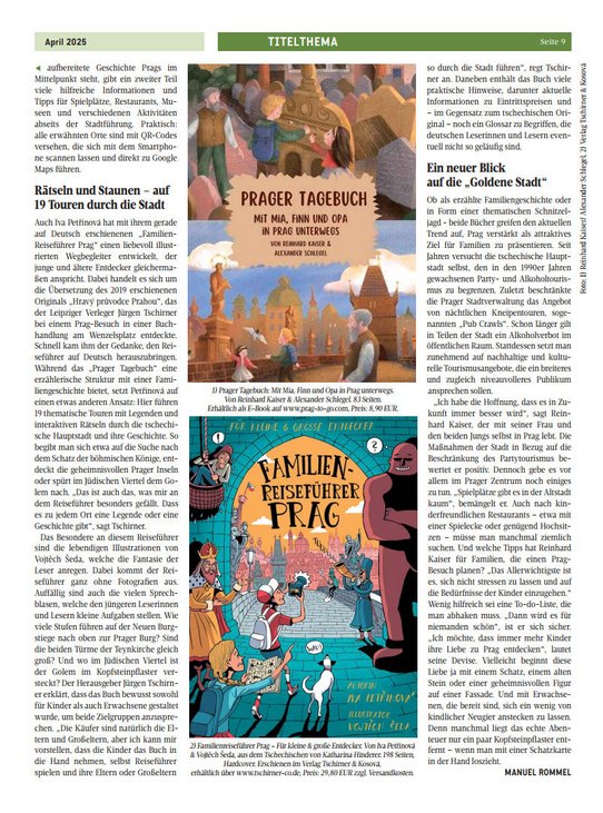 Vorstellung des Kinderreiseführers Prager Tagebuch