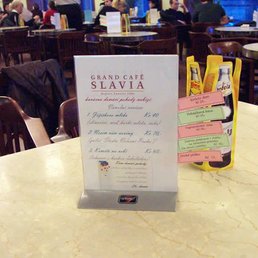 Bild Getränkekarte des Cafe Slavias