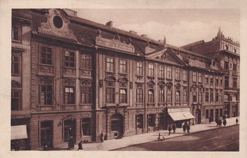 Bild Deutsches Haus in Prag um 1900