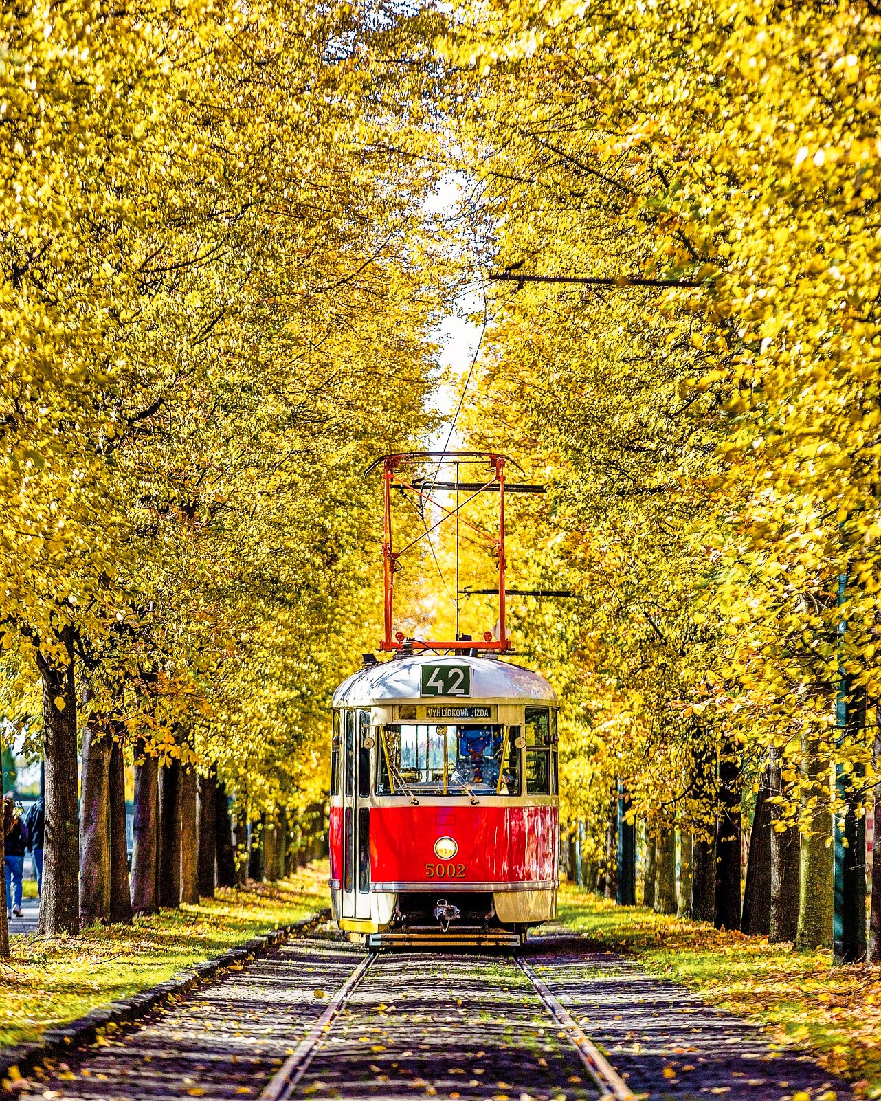 Trambahnlinie 42 in Prag